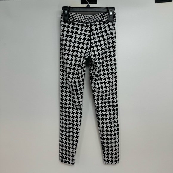 NWT adidas Ivy Park Big Girls Nina Tights Houndstooth Size S black White New - Picture 4 of 16
